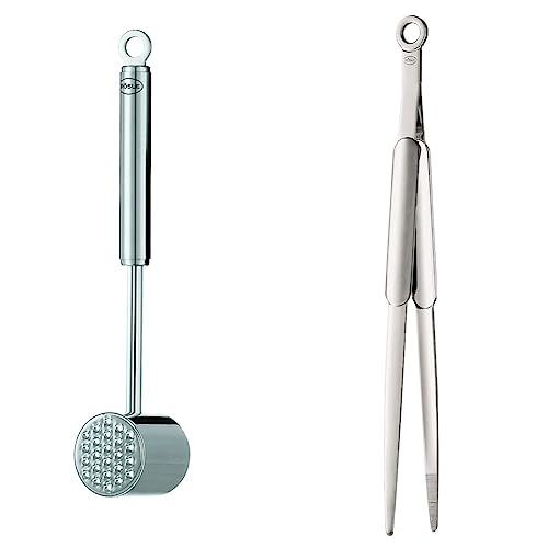 RÖSLE Fleischhammer, hochwertiger Hammer zum Klopfen von Fleisch & Spitzzange, Hochwertige Zange zum gezielten Greifen und Wenden von Speisen beim Kochen oder Braten RÖSLE Fleischhammer, hochwertiger Hammer zum Klopfen von Fleisch & Spitzzange, Hochwertige Zange zum gezielten Greifen und Wenden von Speisen beim Kochen oder Braten von RÖSLE