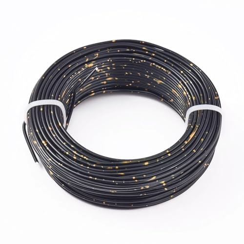 Aluminiumdraht 1 Rolle Aluminiumdraht 1,5/2/2,5 mm, Schwarz, Grün, Gold, Schmuckdraht, Zubehör for Armbänder, Halsketten, Heimwerkerzubehör Für Schmuckherstellung Handwerk Modellbau(Black Mix Gold,2.5 Aluminiumdraht 1 Rolle Aluminiumdraht 1,5/2/2,5 mm, Schwarz, Grün, Gold, Schmuckdraht, Zubehör for Armbänder, Halsketten, Heimwerkerzubehör Für Schmuckherstellung Handwerk Modellbau(Black Mix Gold,2.5 von ROEUIPG