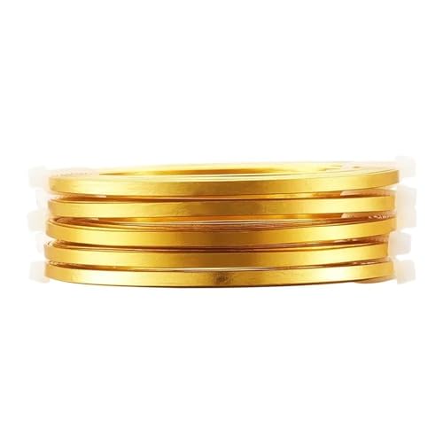 Aluminiumdraht 5 Rollen, 3,0 mm, 5 mm, flacher Aluminiumdraht, Schmuckzubehör for die Schmuckherstellung, DIY-Halsketten, Armbänder, Ohrringe, ca. 2 m/Rolle Für Schmuckherstellung Handwerk Modellbau(G Aluminiumdraht 5 Rollen, 3,0 mm, 5 mm, flacher Aluminiumdraht, Schmuckzubehör for die Schmuckherstellung, DIY-Halsketten, Armbänder, Ohrringe, ca. 2 m/Rolle Für Schmuckherstellung Handwerk Modellbau(G von ROEUIPG
