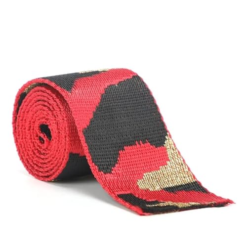 Nylonband 2/5 meter Leopard Nylon Gurtband 50mm Jacquard Band Taschen Gurt Sicherheitsgurt Rucksack Schrägband 1,5mm dick DIY Nähzubehör Für Buntes Gurtband, Zum Basteln, Halsband Für Hau(RD190-Red,50 Nylonband 2/5 meter Leopard Nylon Gurtband 50mm Jacquard Band Taschen Gurt Sicherheitsgurt Rucksack Schrägband 1,5mm dick DIY Nähzubehör Für Buntes Gurtband, Zum Basteln, Halsband Für Hau(RD190-Red,50 von ROEUIPG