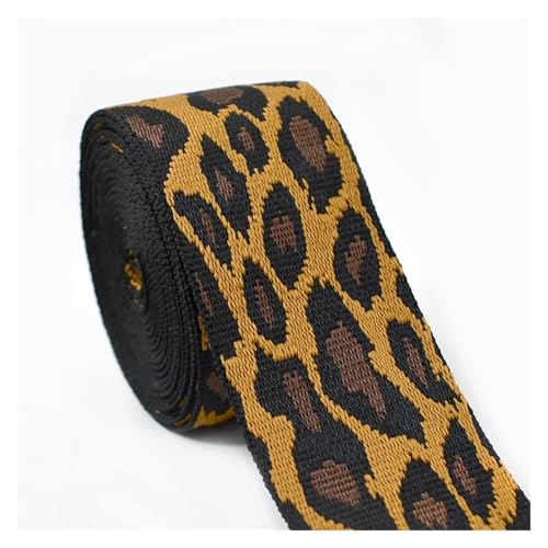 Nylonband 2/5 meter Leopard Nylon Gurtband 50mm Jacquard Band Taschen Gurt Sicherheitsgurt Rucksack Schrägband 1,5mm dick DIY Nähzubehör Für Buntes Gurtband, Zum Basteln, Halsband Für Hau(RD915-B02,50 Nylonband 2/5 meter Leopard Nylon Gurtband 50mm Jacquard Band Taschen Gurt Sicherheitsgurt Rucksack Schrägband 1,5mm dick DIY Nähzubehör Für Buntes Gurtband, Zum Basteln, Halsband Für Hau(RD915-B02,50 von ROEUIPG