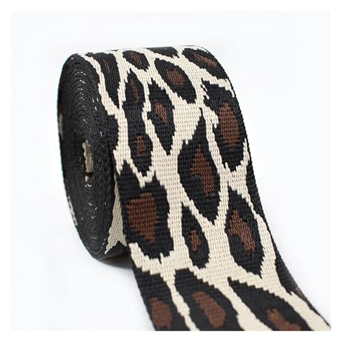 Nylonband 2/5 meter Leopard Nylon Gurtband 50mm Jacquard Band Taschen Gurt Sicherheitsgurt Rucksack Schrägband 1,5mm dick DIY Nähzubehör Für Buntes Gurtband, Zum Basteln, Halsband Für Hau(RD915-B01,50 Nylonband 2/5 meter Leopard Nylon Gurtband 50mm Jacquard Band Taschen Gurt Sicherheitsgurt Rucksack Schrägband 1,5mm dick DIY Nähzubehör Für Buntes Gurtband, Zum Basteln, Halsband Für Hau(RD915-B01,50 von ROEUIPG