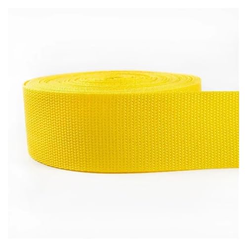 Nylonband 5 Meter 20–50 mm Polypropylen PP Nylon Gurtband for Gürtelband Hundehalsband Geschirr Outdoor Band Kleidungsstück Schuhe Band Für Buntes Gurtband, Zum Basteln, Halsband Für Hau(Yellow,38mm) Nylonband 5 Meter 20–50 mm Polypropylen PP Nylon Gurtband for Gürtelband Hundehalsband Geschirr Outdoor Band Kleidungsstück Schuhe Band Für Buntes Gurtband, Zum Basteln, Halsband Für Hau(Yellow,38mm) von ROEUIPG
