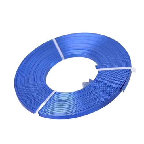 ROEUIPG Aluminiumdraht 1 Rolle 5 x 1 mm 12 Farben Flacher Aluminiumdraht aus weichem Metall for die Schmuckherstellung DIY Handwerk Schnur Für Schmuckherstellung Handwerk Modellbau(5) von ROEUIPG