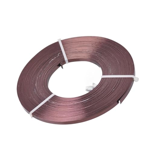 ROEUIPG Aluminiumdraht 1 Rolle 5 x 1 mm 12 Farben Flacher Aluminiumdraht aus weichem Metall for die Schmuckherstellung DIY Handwerk Schnur Für Schmuckherstellung Handwerk Modellbau(9) von ROEUIPG