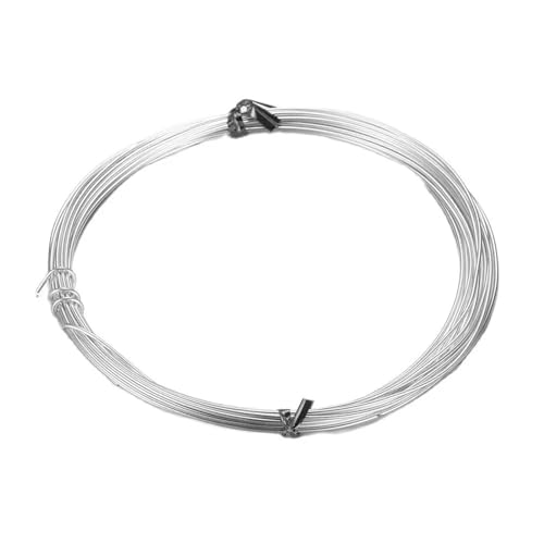 ROEUIPG Aluminiumdraht 10 m/Rolle, silberfarbener Aluminiumdraht, biegbarer Metalldraht for Herstellen von Perlenschmuck, 1 mm Für Schmuckherstellung Handwerk Modellbau ROEUIPG Aluminiumdraht 10 m/Rolle, silberfarbener Aluminiumdraht, biegbarer Metalldraht for Herstellen von Perlenschmuck, 1 mm Für Schmuckherstellung Handwerk Modellbau von ROEUIPG