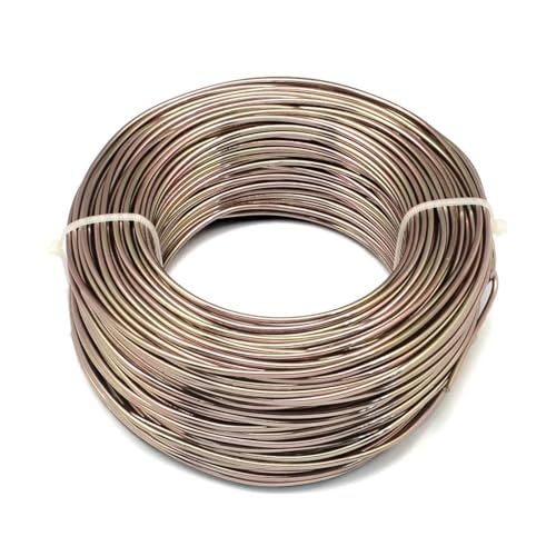 ROEUIPG Aluminiumdraht 280 m/250 g Aluminiumdraht, 0,6 mm, Flexibler Basteldraht for Perlenschmuck, Basteln, Herstellen von Zubehör Für Schmuckherstellung Handwerk Modellbau(Camel Color) von ROEUIPG