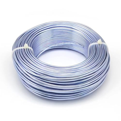 ROEUIPG Aluminiumdraht 280 m/250 g Aluminiumdraht, 0,6 mm, Flexibler Basteldraht for Perlenschmuck, Basteln, Herstellen von Zubehör Für Schmuckherstellung Handwerk Modellbau(Lilac Color) von ROEUIPG