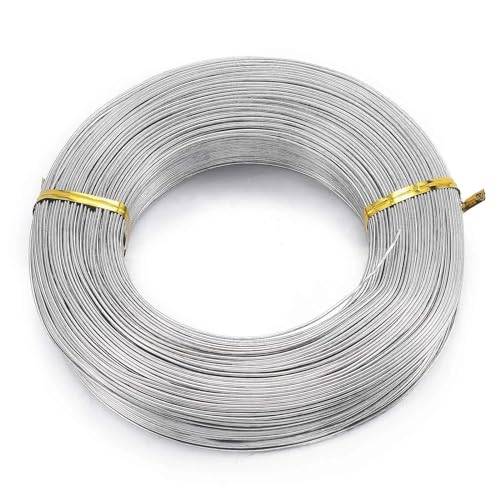 ROEUIPG Aluminiumdraht Roher Aluminiumdraht, Flexibler Basteldraht for Schmuckherstellung, Armband, DIY-Handarbeit, Perlendraht Für Schmuckherstellung Handwerk Modellbau(2mm About 55m) von ROEUIPG