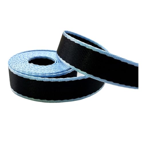 ROEUIPG Nylonband 2 Yards/Set 20mm Polyester Nylon Gurtband Farbe Uhr Band Rucksack Strap Abzeichen Für Buntes Gurtband, Zum Basteln, Halsband Für Hau(Sky Blue) von ROEUIPG