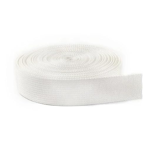 ROEUIPG Nylonband 5 Meter 20–38 mm Nylon Gurtband Band Trim Nähmaterial Sicherheitsgurt Rucksackgurt Tasche Schnallen Bekleidungszubehör Für Buntes Gurtband, Zum Basteln, Halsband Für Hau(White,32mm) ROEUIPG Nylonband 5 Meter 20–38 mm Nylon Gurtband Band Trim Nähmaterial Sicherheitsgurt Rucksackgurt Tasche Schnallen Bekleidungszubehör Für Buntes Gurtband, Zum Basteln, Halsband Für Hau(White,32mm) von ROEUIPG