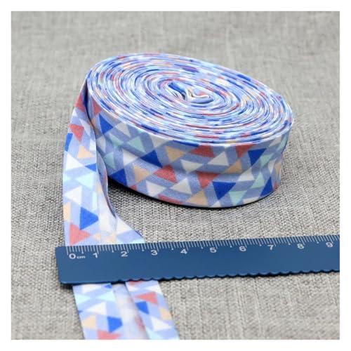 ROEUIPG Nylonband Bedrucktes Schrägband, Stoffstreifen for Basteln, Nähen, for Kleidung, Größe 25 mm x 5 m Für Buntes Gurtband, Zum Basteln, Halsband Für Hau(10) von ROEUIPG