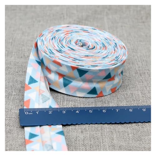 ROEUIPG Nylonband Bedrucktes Schrägband, Stoffstreifen for Basteln, Nähen, for Kleidung, Größe 25 mm x 5 m Für Buntes Gurtband, Zum Basteln, Halsband Für Hau(20) von ROEUIPG