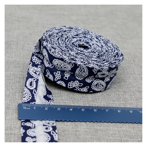 ROEUIPG Nylonband Bedrucktes Schrägband, Stoffstreifen for Basteln, Nähen, for Kleidung, Größe 25 mm x 5 m Für Buntes Gurtband, Zum Basteln, Halsband Für Hau(34) von ROEUIPG