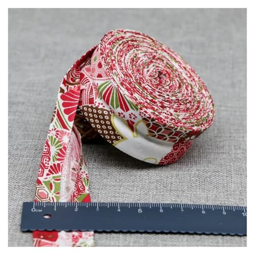 ROEUIPG Nylonband Bedrucktes Schrägband, Stoffstreifen for Basteln, Nähen, for Kleidung, Größe 25 mm x 5 m Für Buntes Gurtband, Zum Basteln, Halsband Für Hau(Green) von ROEUIPG
