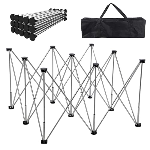ROFBIHG Zusammenklappbare Tischbeine, Teleskop - Workbench - Ständer, Spinnenbein Workbench Falten Arbeitsständer Heavy Duty für Holzbearbeitung, Mit Aufbewahrungstasche, Edelstah(15 legs) von ROFBIHG