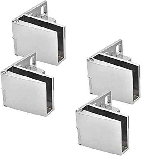 ROHCGHC Glasketten, Möbelbeschläge Soft-Close-Schrankscharnierzubehör, 4er-Pack Glastürscharniere Glasschranktürscharnier Glasweinschrankscharnier Glasdisplayscharnier von ROHCGHC