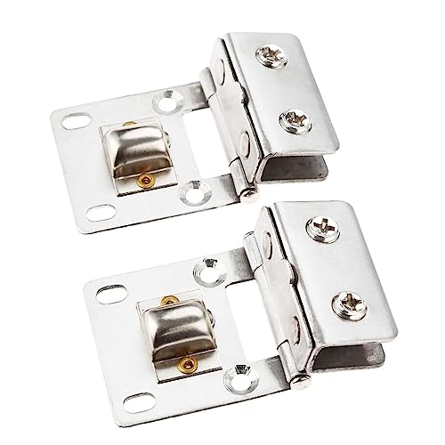 ROHCGHC Glasseite, 2 Stück Edelstahl Badezimmer Torklemme Badezimmer Klemme Clip Wandhalterung Klemme Schrank Glasklemme for 5-8mm Dickes Glas Glasscharnier von ROHCGHC