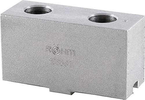 RÖHM 108581 Ungestufte Aufsatzbacken AB DIN 6350 Typ 302 für ZGU/ZSU 160/3 ungehärtet (3-er pack) von ROHM