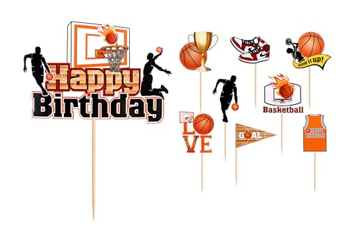 Slam Dunk Basketballspieler-Szene, Kuchendekoration, Basketball-Thema, Geburtstagsparty, Kuchendekoration (gelb) von ROHOME