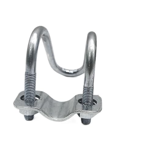 304 Edelstahl Quadrat U-Bolzen, 1Pcs 20 Zu 50 M8 Doppel U-Kreuz Rohr Rohr Klemme Schraube Stahl Stecker Gerüste Befestigung Kreuz Klemme(M8x32x32mm) von ROJDFCNBW