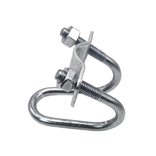 304 Edelstahl Quadrat U-Bolzen, 1Pcs 20 Zu 50 M8 Verzinktem Doppel U-Kreuz Rohr Rohr Klemme Schraube Stahl Stecker Gerüste Befestigung Kreuz(M8x32x32mm) von ROJDFCNBW