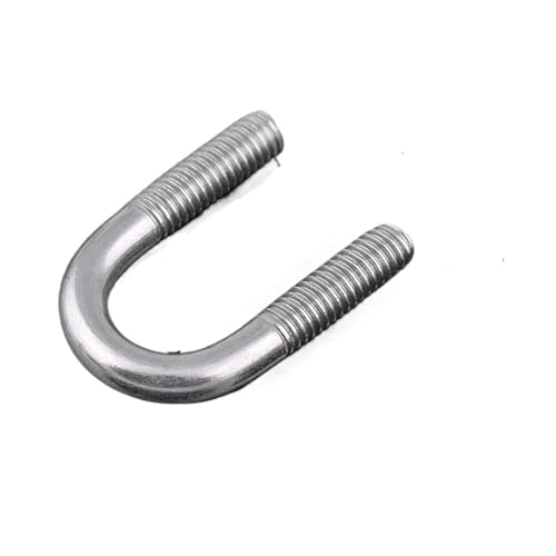 304 Edelstahl Quadrat U-Bolzen, 1Pcs M6 M8 M10 M12 U-förmigen Schraube Rohr Klemme 304 Edelstahl Klemme(M12 x 60mm) von ROJDFCNBW