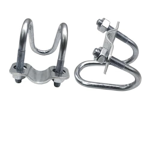 304 Edelstahl Quadrat U-Bolzen, 1set 20 Zu 50 M8 Verzinktem Doppel U-Kreuz Rohr Rohr Klemme Schraube Stahl Stecker Gerüste Befestigung Kreuz(M8x20x20mm) von ROJDFCNBW