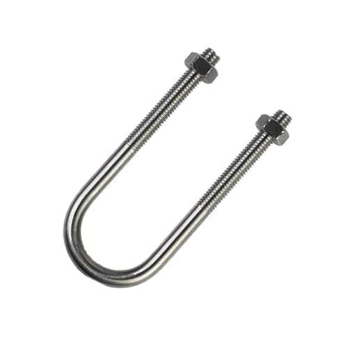 304 Edelstahl Quadrat U-Bolzen, M6 M8 304 Edelstahl Rohr Klemme Rohr 12-219mm Klemme Befestigung Schnalle U-Bolzen(M8 114x165mm) von ROJDFCNBW