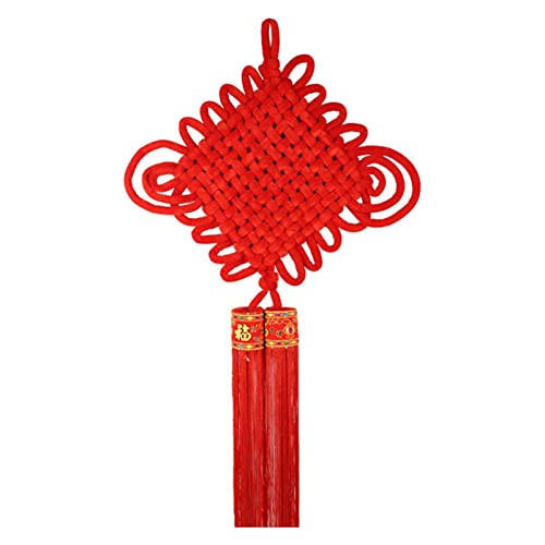Chinesische Troddeln mit Multicolor, Handgefertigter Anhänger mit chinesischen Knoten und Plüschquaste, Neujahrsdekoration, chinesischer Stil, traditionelles Feng-Shui-Dekor Chinesische Troddeln mit Multicolor, Handgefertigter Anhänger mit chinesischen Knoten und Plüschquaste, Neujahrsdekoration, chinesischer Stil, traditionelles Feng-Shui-Dekor von ROJDFCNBW