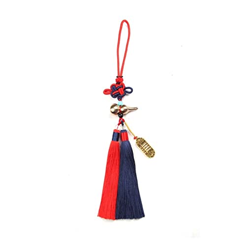 Chinesische Troddeln mit Multicolor, Handgemachte chinesische Knoten Quaste Fransenbesatz Stoff Anhänger for DIY(1) von ROJDFCNBW