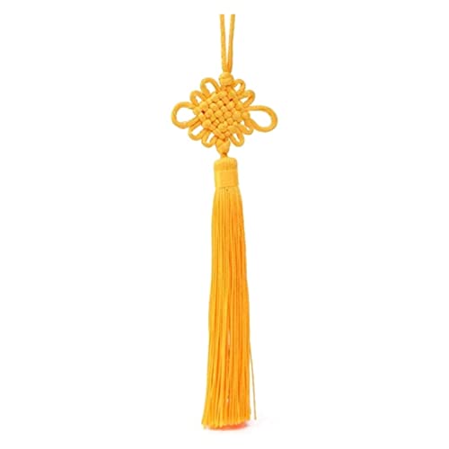 Chinesische Troddeln mit Multicolor, Packung mit 5 handgefertigten chinesischen Knoten Quasten gelb Frühling Festival Neujahr Feng Shui Dekor Chinesische Troddeln mit Multicolor, Packung mit 5 handgefertigten chinesischen Knoten Quasten gelb Frühling Festival Neujahr Feng Shui Dekor von ROJDFCNBW