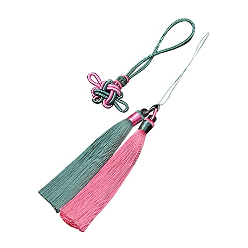 Chinesische Troddeln mit Multicolor, Quasten mit chinesischen Knoten, 2 Stück, for die Heimdekoration Chinesische Troddeln mit Multicolor, Quasten mit chinesischen Knoten, 2 Stück, for die Heimdekoration von ROJDFCNBW