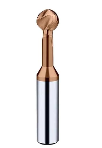 Hartmetall-Schaftfräser CNC-Fräser-Bohrköpfe, Ball T Form Cutter Vollhartmetall 3D Ende Mühle R2/ R6 Metall Stahl Aluminium Kupfer Eisen Wolfram Ball Cutter von ROJDFCNBW