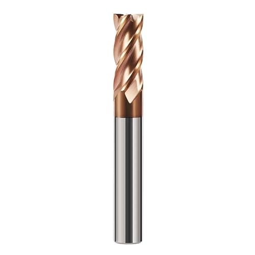 Hartmetall-Schaftfräser CNC-Fräser-Bohrköpfe, Flacher Schaftfräser aus Hartmetall, CNC-Fräser, Fräswerkzeug, 4 mm, 6 mm, 8 mm, HRC55, 4 Nuten(D11XD12X75) von ROJDFCNBW