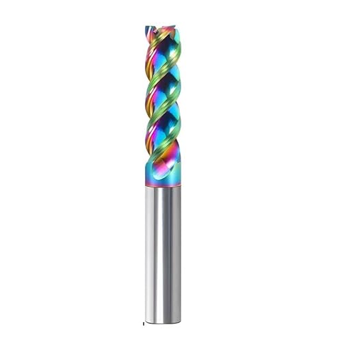 Hartmetall-Schaftfräser CNC-Fräser-Bohrköpfe, HRC65 3 Flöte Hartmetall Fräser Wolfram Schaftfräser CNC Werkzeug 1/20 for Aluminium Fiberglas Acryl Holz Kupfer Kunststoff(3.5x11x4x50) von ROJDFCNBW