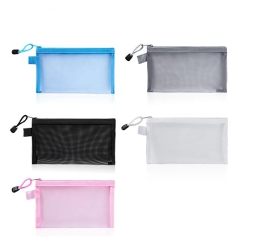 Plastic Wallets Zip Folders, A4/A5/A6 Reißverschlusstasche Federmäppchen Student Exam Series Handkonto(M) von ROJDFCNBW
