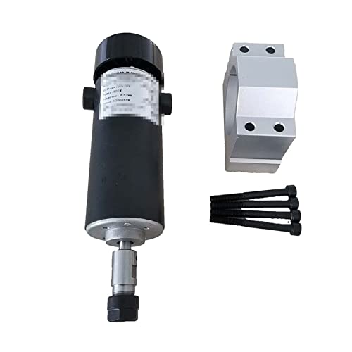 ROJDFCNBW CNC-Spindelmotor-Kit, CNC-Spindel, 500 W, ER11-Spannzange, 52 mm Durchmesser, DC, Kleiner 0,5 kW, luftgekühlter Spindelmotor ROJDFCNBW CNC-Spindelmotor-Kit, CNC-Spindel, 500 W, ER11-Spannzange, 52 mm Durchmesser, DC, Kleiner 0,5 kW, luftgekühlter Spindelmotor von ROJDFCNBW