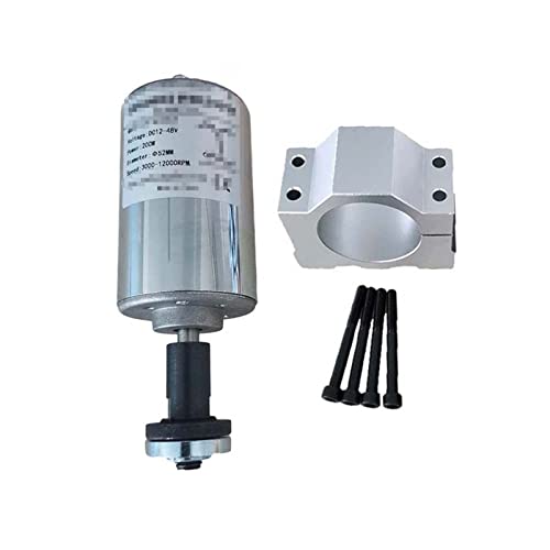 ROJDFCNBW CNC-Spindelmotor-Kit, Luftgekühlte 0,2 kW CNC-Spindel, Motor-Winkelschleifer-Kit, 200-W-Spindel, 52 mm Klemme/Stromversorgung, Drehzahlregler ROJDFCNBW CNC-Spindelmotor-Kit, Luftgekühlte 0,2 kW CNC-Spindel, Motor-Winkelschleifer-Kit, 200-W-Spindel, 52 mm Klemme/Stromversorgung, Drehzahlregler von ROJDFCNBW