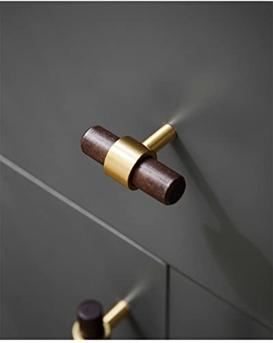 ROJDFCNBW Massivholz-Türgriff, 2 Stück Massivholzgriff Schrankknöpfe aus Holz, Schranktür Schublade Kommode Pull Holzgriffe(Length 50mm) von ROJDFCNBW