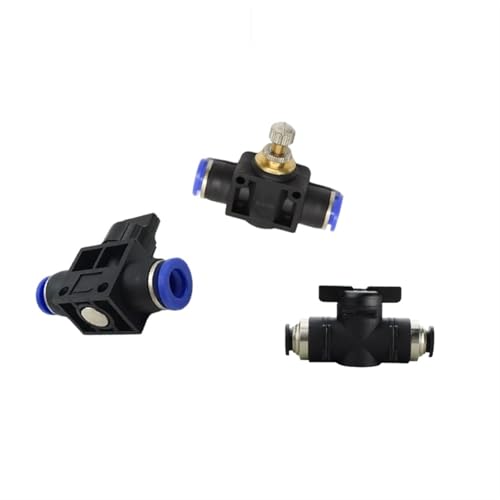 ROJDFCNBW Richtungsregler für industrielle pneumatische Hand Unterdrückungsventil Push-to-Connect-Armaturen BUC HVFF LSA Mehrere Größen Packung mit 30(BUC-8) von ROJDFCNBW