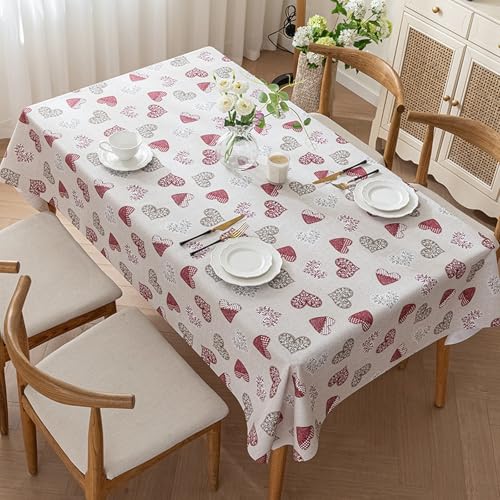 ROJDFCNBW Stick Baumwolle und Tischtuch, Abwischbare PVC-Tischabdeckung mit Tischdecke oder Küchentischdekoration(Jl-04,66.9 x 47.2 inch) von ROJDFCNBW