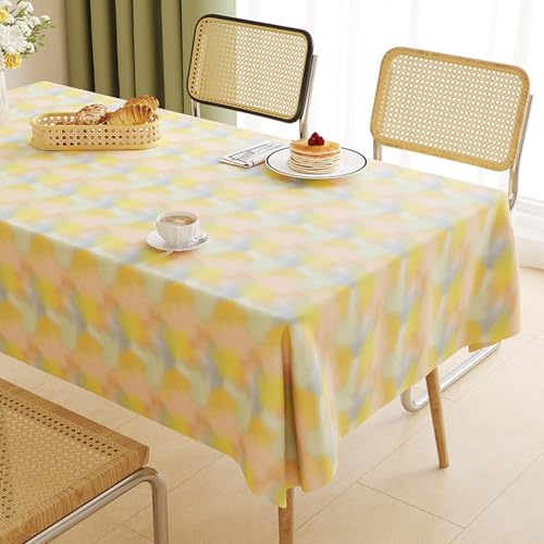 ROJDFCNBW Stick Baumwolle und Tischtuch, PVC-Tischdecke mit einem sauberen Öltuch abwischen, leicht abzuwischende Vinyl-Kunststoff-Tischdecke(Jl-03,66.9 x 47.2 inch) von ROJDFCNBW