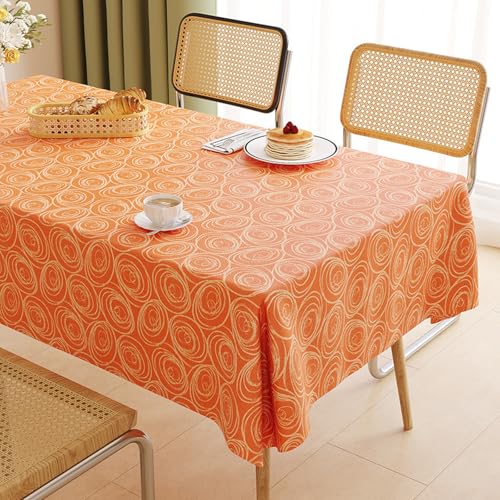 ROJDFCNBW Stick Baumwolle und Tischtuch, PVC-Tischdecke mit einem sauberen Öltuch abwischen, leicht abzuwischende Vinyl-Kunststoff-Tischdecke(Jl-09,55.1 x 35.4 inch) von ROJDFCNBW
