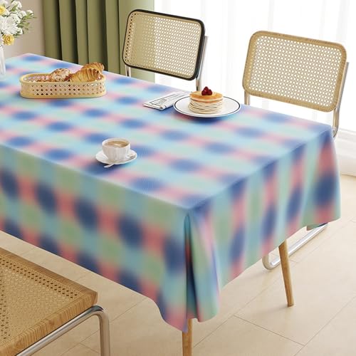 ROJDFCNBW Stick Baumwolle und Tischtuch, PVC-Tischdecke mit einem sauberen Öltuch abwischen, leicht abzuwischende Vinyl-Kunststoff-Tischdecke(Jl-10,66.9 x 47.2 inch) von ROJDFCNBW