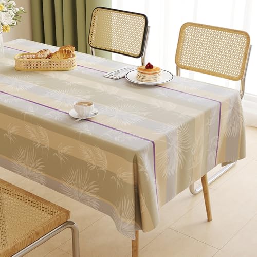 ROJDFCNBW Stick Baumwolle und Tischtuch, PVC-Tischdecke mit einem sauberen Öltuch abwischen, leicht abzuwischende Vinyl-Kunststoff-Tischdecke(Jl-11,78.7 x 55.1 inch) von ROJDFCNBW