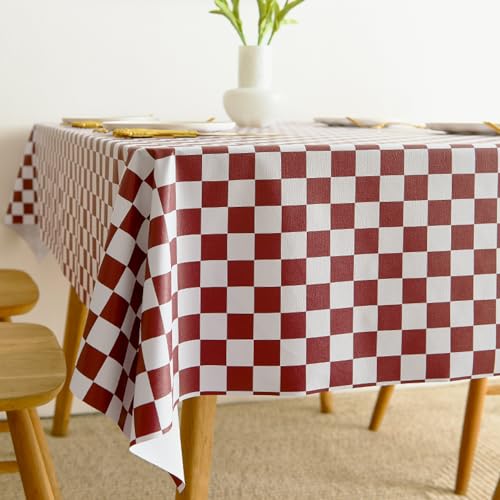 ROJDFCNBW Stick Baumwolle und Tischtuch, PVC-Tischdecke mit einem sauberen Öltuch abwischen, leicht abzuwischende Vinyl-Kunststoff-Tischdecke(Jl-15,59.1 x 35.4 inch) von ROJDFCNBW