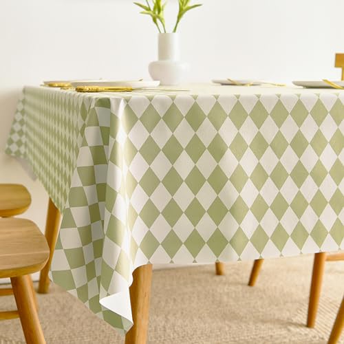ROJDFCNBW Stick Baumwolle und Tischtuch, PVC-Tischdecke mit einem sauberen Öltuch abwischen, leicht abzuwischende Vinyl-Kunststoff-Tischdecke(Jl-18,47.2 x 23.6 inch) von ROJDFCNBW