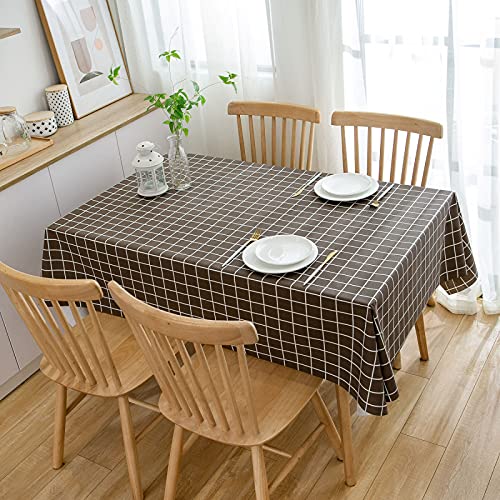 ROJDFCNBW Stick Baumwolle und Tischtuch, PVC-Tischdecke mit einem sauberen Öltuch abwischen, leicht abzuwischende Vinyl-Kunststoff-Tischdecke(Th-04,120x180cm) von ROJDFCNBW