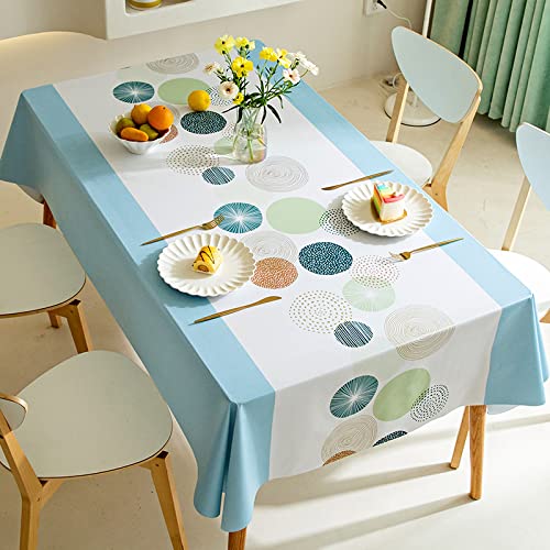 ROJDFCNBW Stick Baumwolle und Tischtuch, abwischbare, wasserdichte quadratische Esstischabdeckung aus Kunststoff(Yy-04,120x180cm) von ROJDFCNBW
